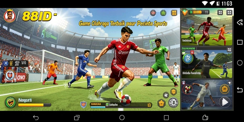 Screenshot <strong>88ID</strong> yang menunjukkan momen seru dalam pertandingan olahraga.