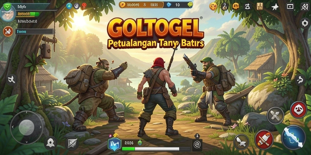 Screenshot gameplay GOLTOGEL yang menunjukkan eksplorasi dunia terbuka.