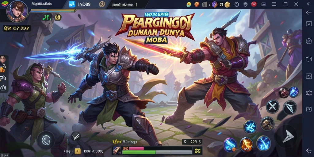 Screenshot IND89 menampilkan aksi seru di arena MOBA.