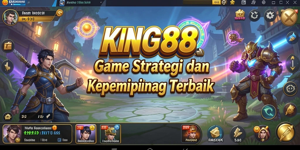Screenshot utama KING88 menampilkan aksi pertempuran yang mendebarkan.