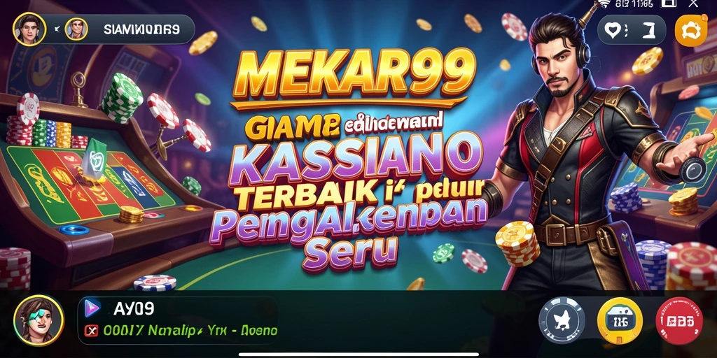 Tampilan menarik dari gameplay MEKAR99 yang memanjakan pemain Kasino.