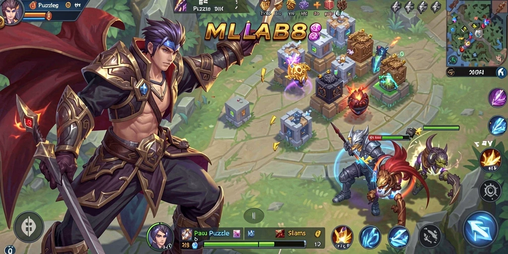 Tampilan gameplay Puzzle yang menarik di MLBB8.
