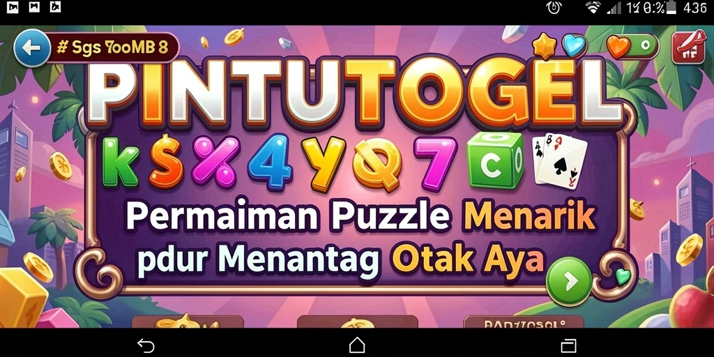 Tampilan gameplay PINTUTOGEL yang menantang dan seru.