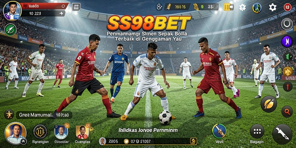 Tampilan utama game <strong>SS88BET</strong> yang menarik dengan gameplay sepak bola.