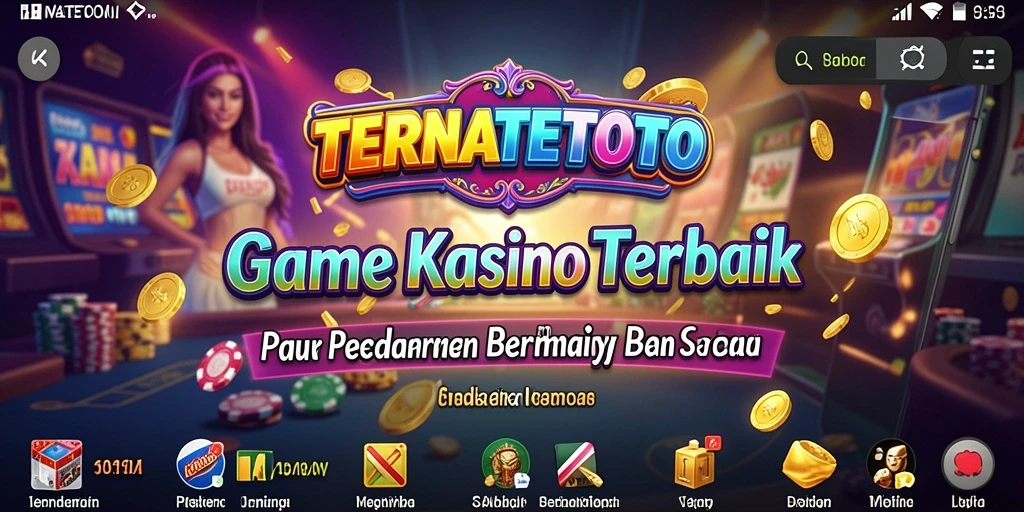 Screenshot utama TERNATETOTO menampilkan gameplay Kasino yang mengasyikkan.