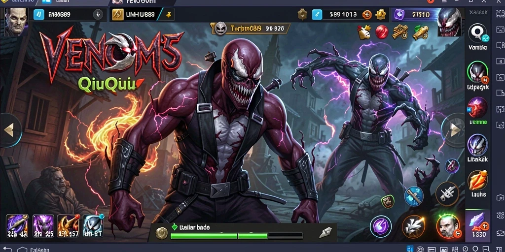 Screenshot gameplay QiuQiu yang seru dan menantang.
