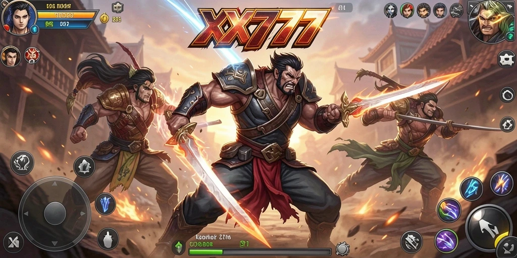 Tampilan screenshot XXX777 menampilkan aksi pertarungan yang seru dan mendebarkan.